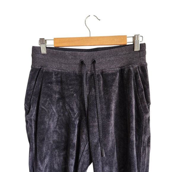 Lululemon Pants Women's 6 Gray Grey Warm Down Jogger Velour Pockets Sweatpants - Picture 2 of 9